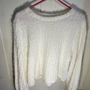 Altar'd State Fuzzy Cream Sweater
